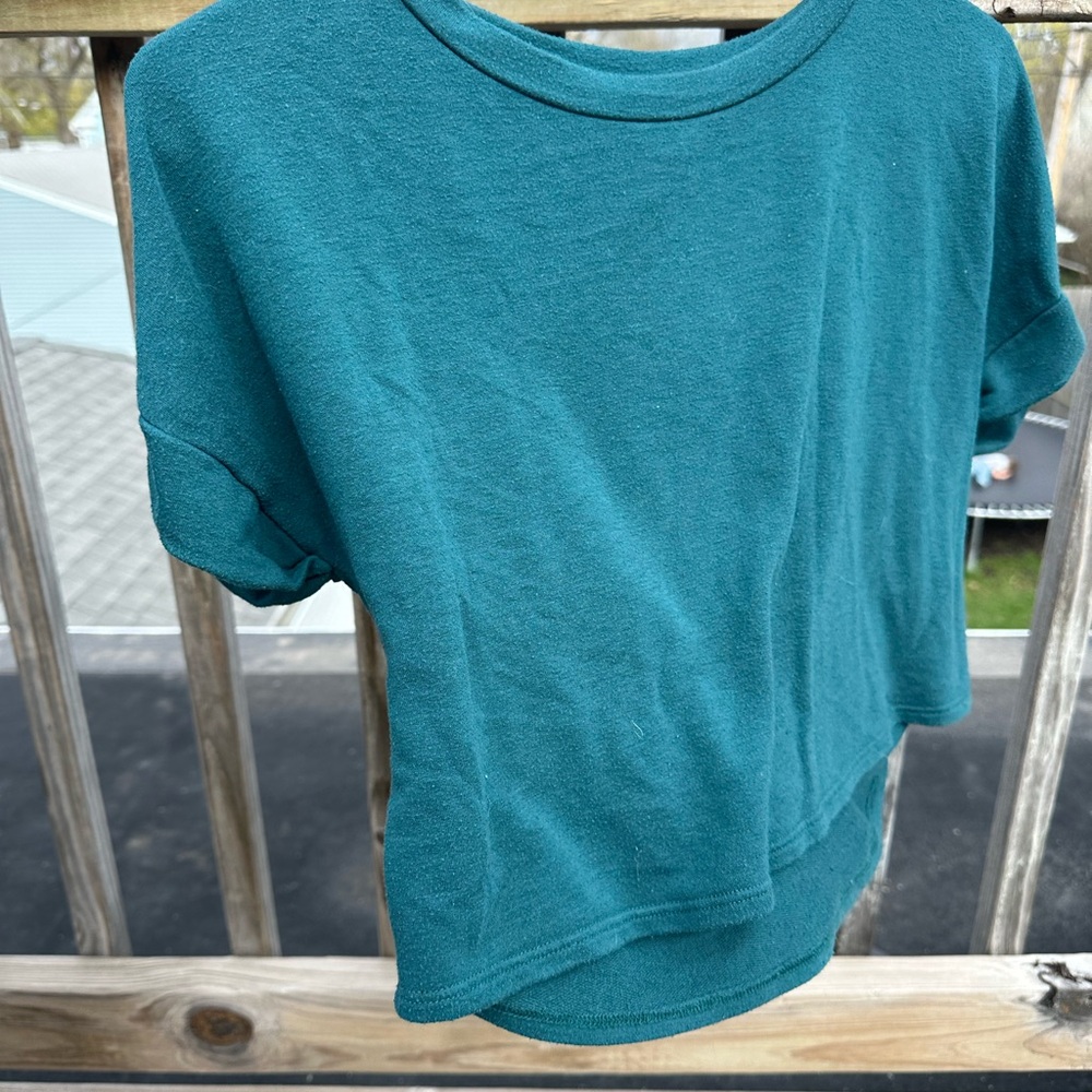 Windsor Teal Crop Top